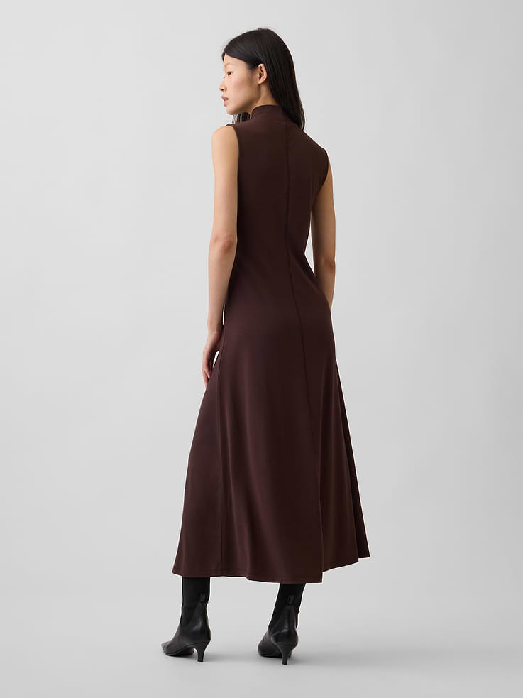 Image number 2 showing, Mockneck Maxi Dress