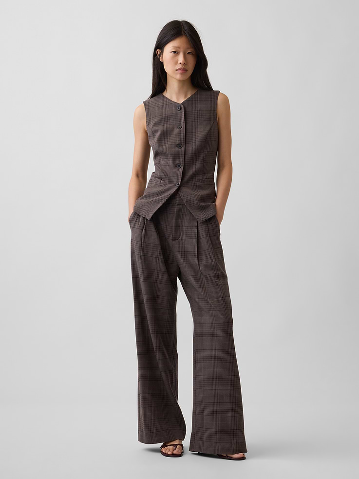 Image number 2 showing, High-Neck Longline Vest