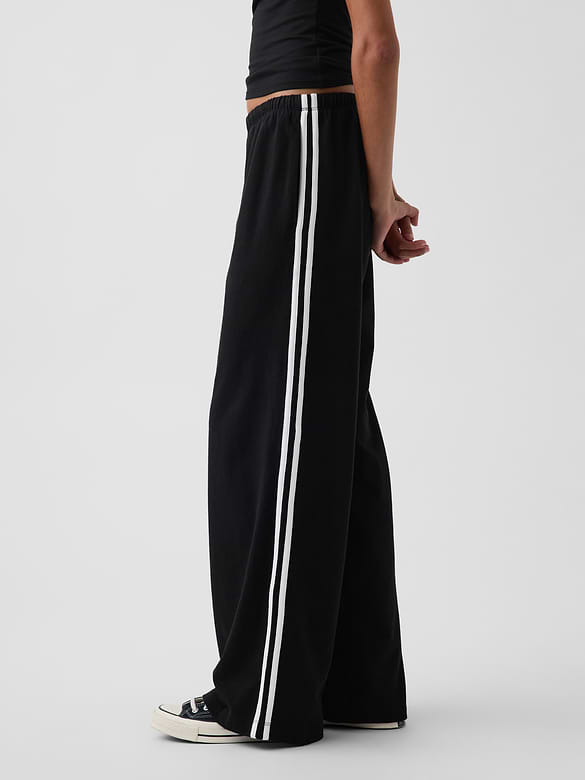 Knit Relaxed Track Pants