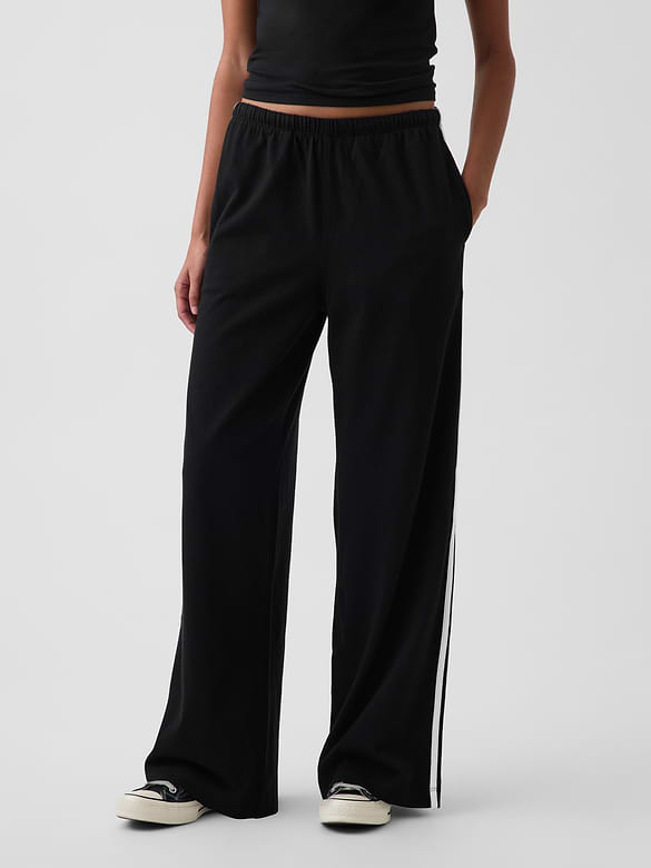 Knit Relaxed Track Pants