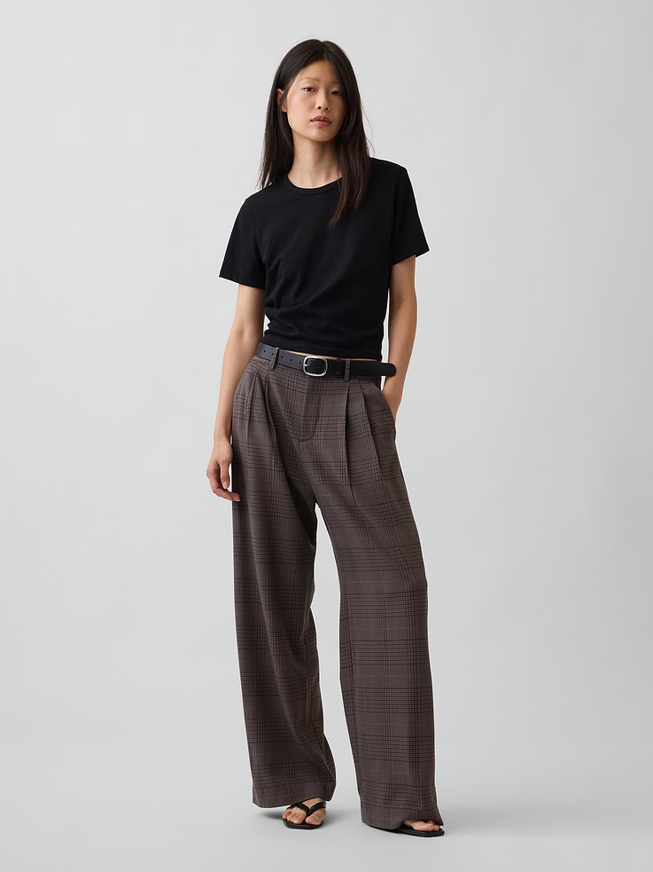 Image number 7 showing, 365 High Rise Brushed Twill Pleated Trousers