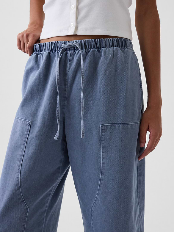 Easy Double-Knee Barrel Pants
