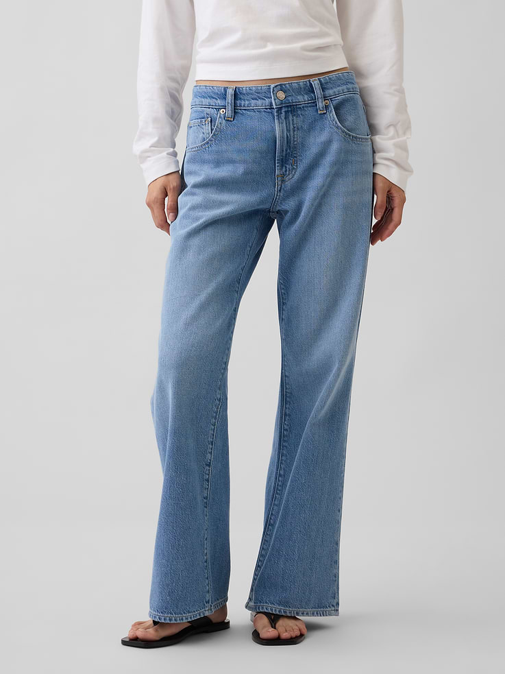 Image number 2 showing, Low Rise UltraSoft Baggy Flare Jeans