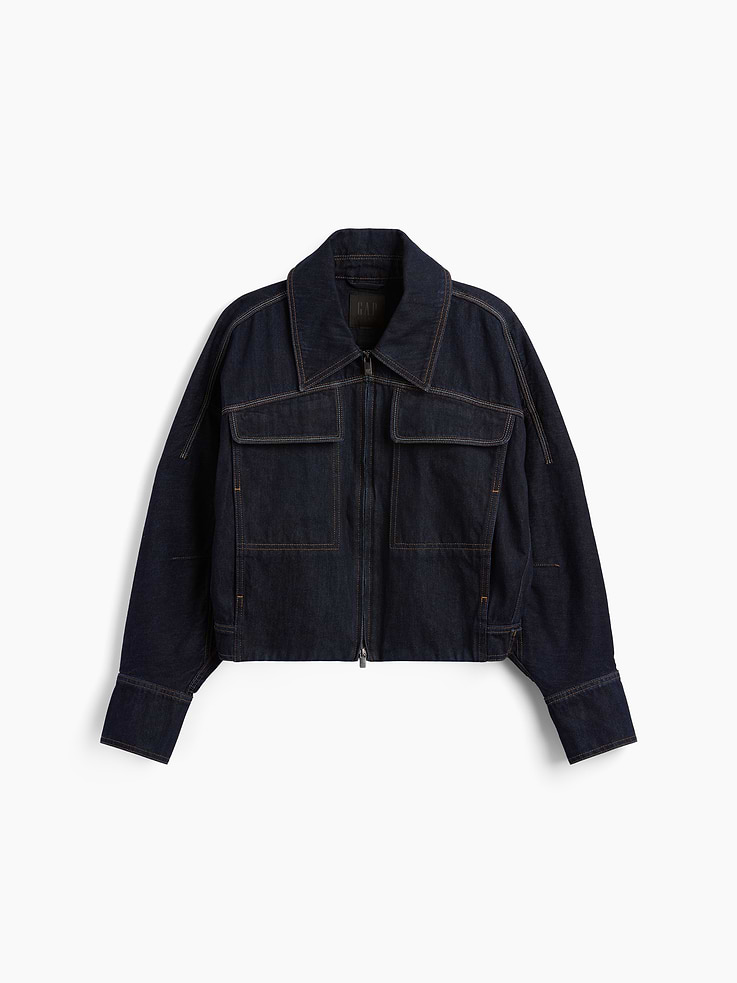 Image number 9 showing, GapStudio Double-Pocket Denim Jacket