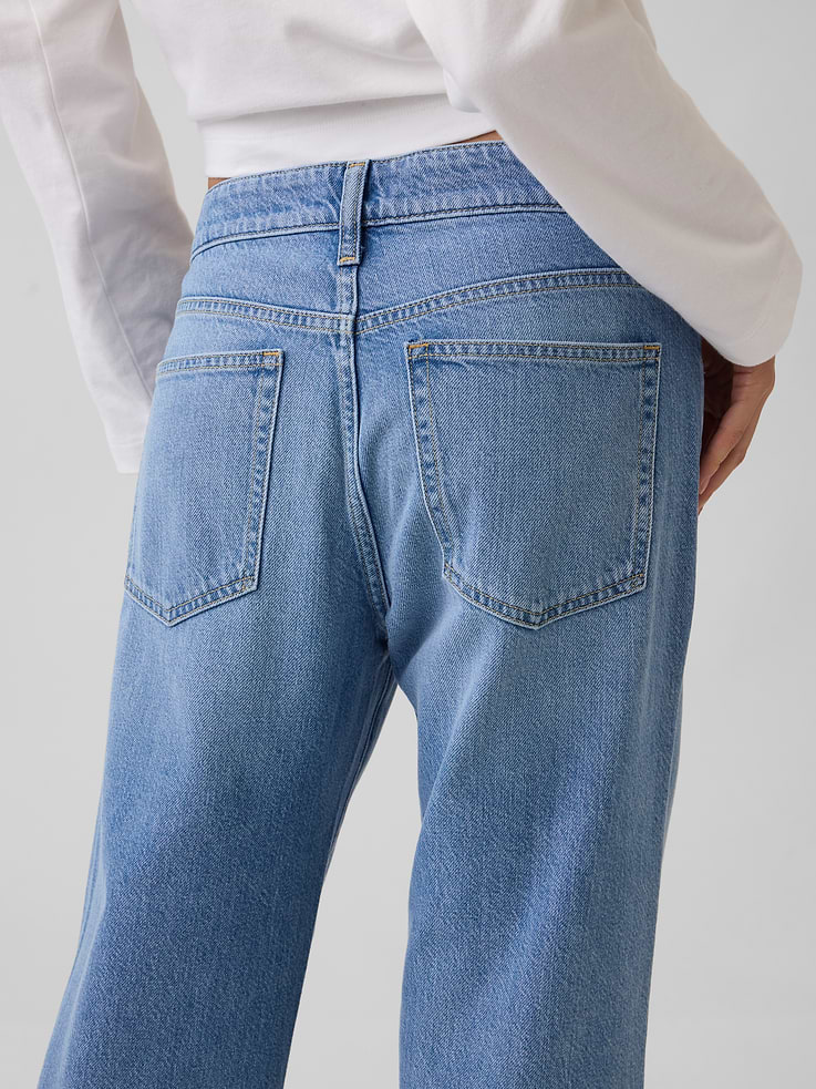 Image number 5 showing, Low Rise UltraSoft Baggy Flare Jeans