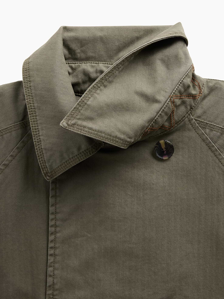 Image number 7 showing, GapStudio Herringbone Peacoat