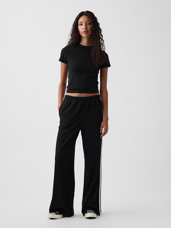 Knit Relaxed Track Pants