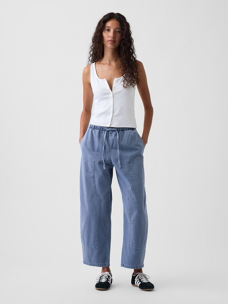 Image number 7 showing, Easy Double-Knee Barrel Pants