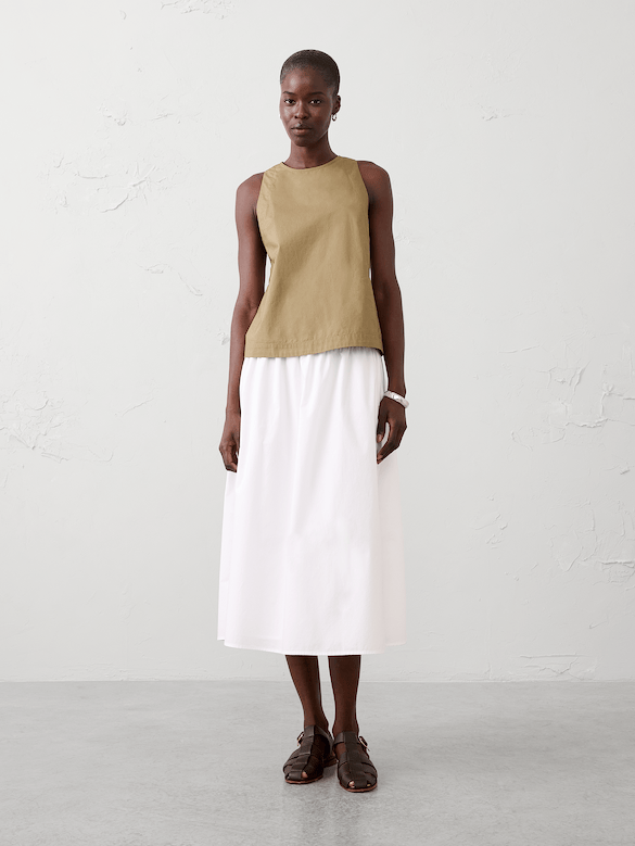 High-Neck Swing Top