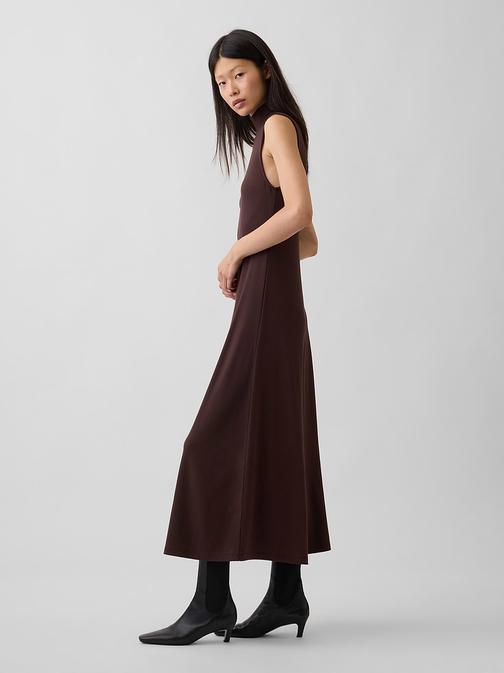 Image number 3 showing, Mockneck Maxi Dress