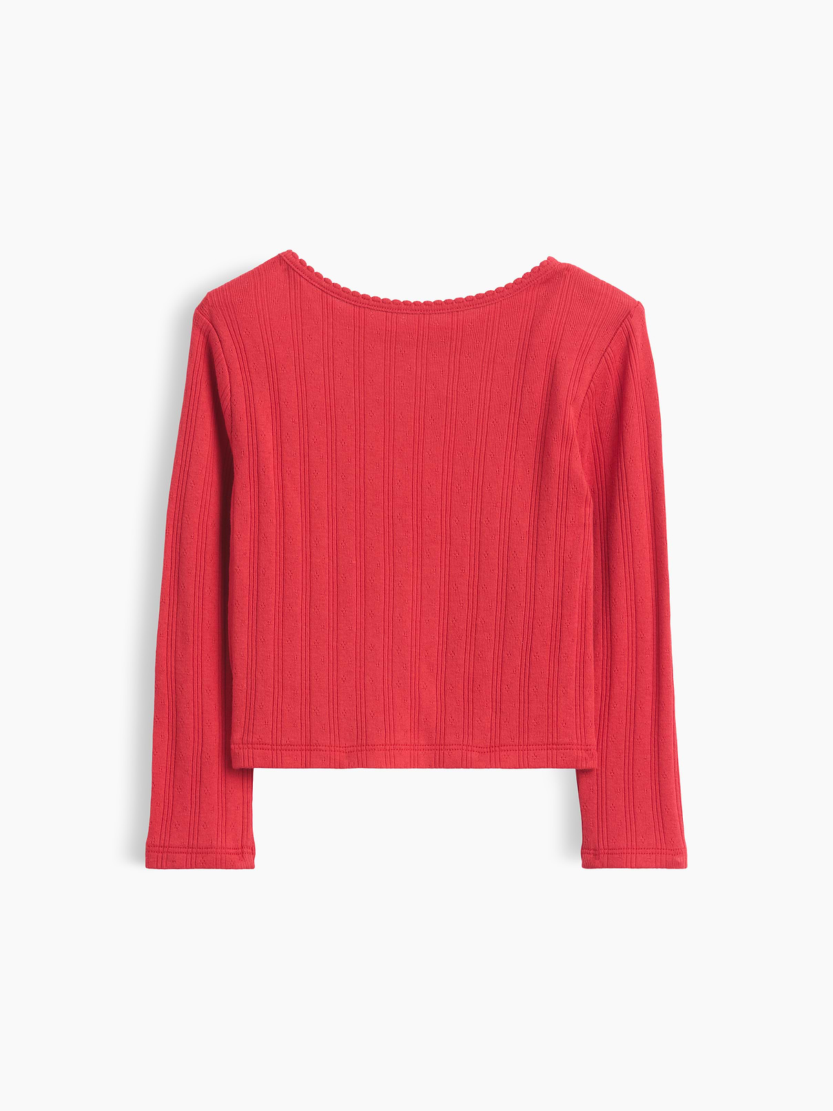 Image 2 of 2, Baby & Toddler Pointelle Rib T-Shirt