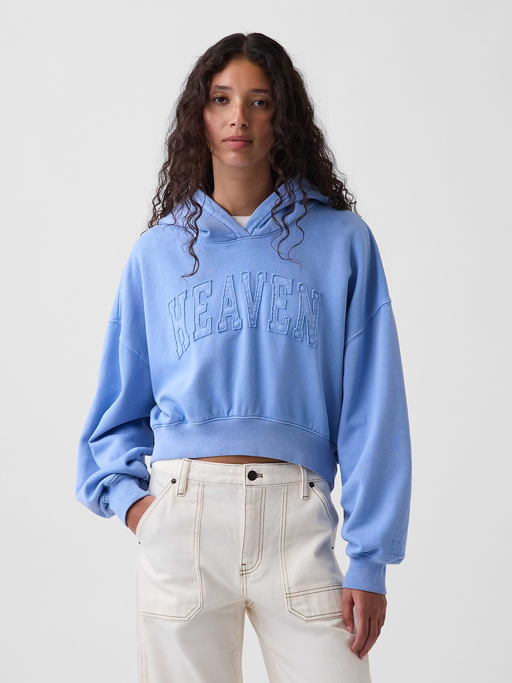 Image number 1 showing, VintageSoft Logo Crop Hoodie