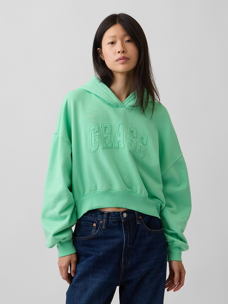 Image number 1 showing, VintageSoft Logo Crop Hoodie