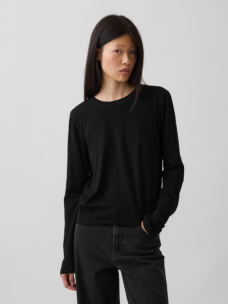 Image number 1 showing, 100% Cotton Authentic Shrunken T-Shirt