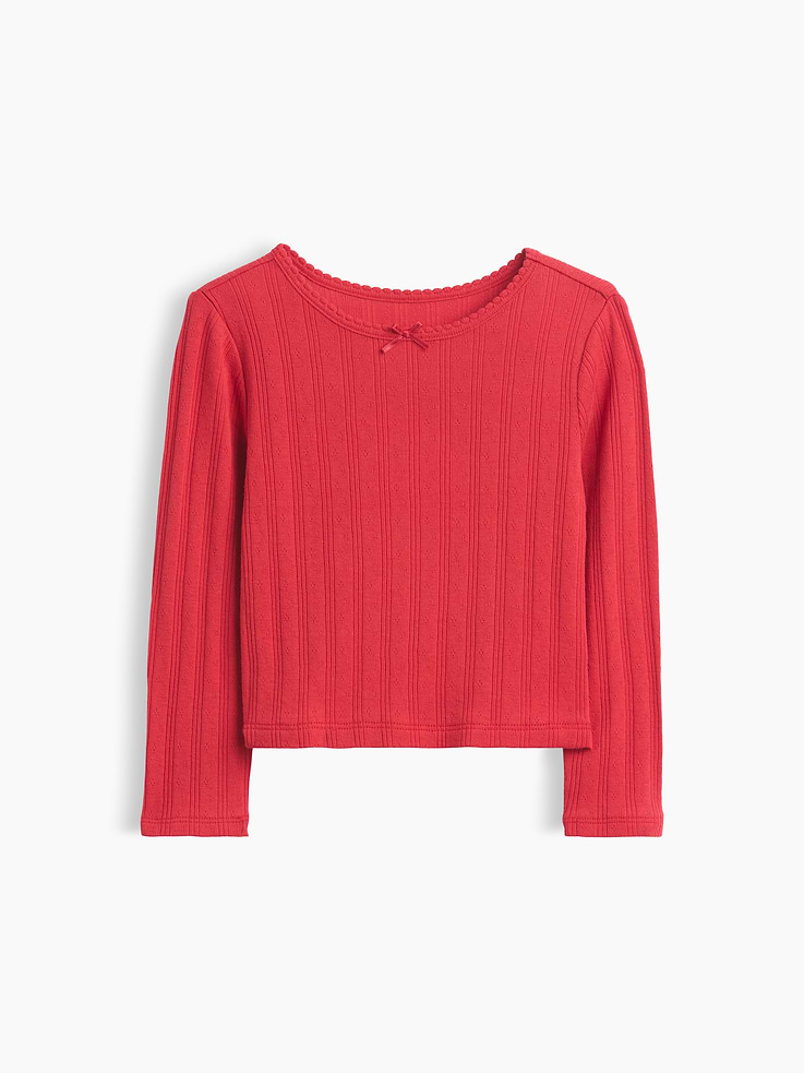 Image number 1 showing, Baby & Toddler Pointelle Rib T-Shirt