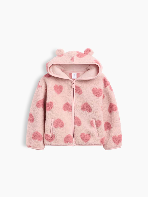 Baby & Toddler Sherpa Bear Zip Hoodie