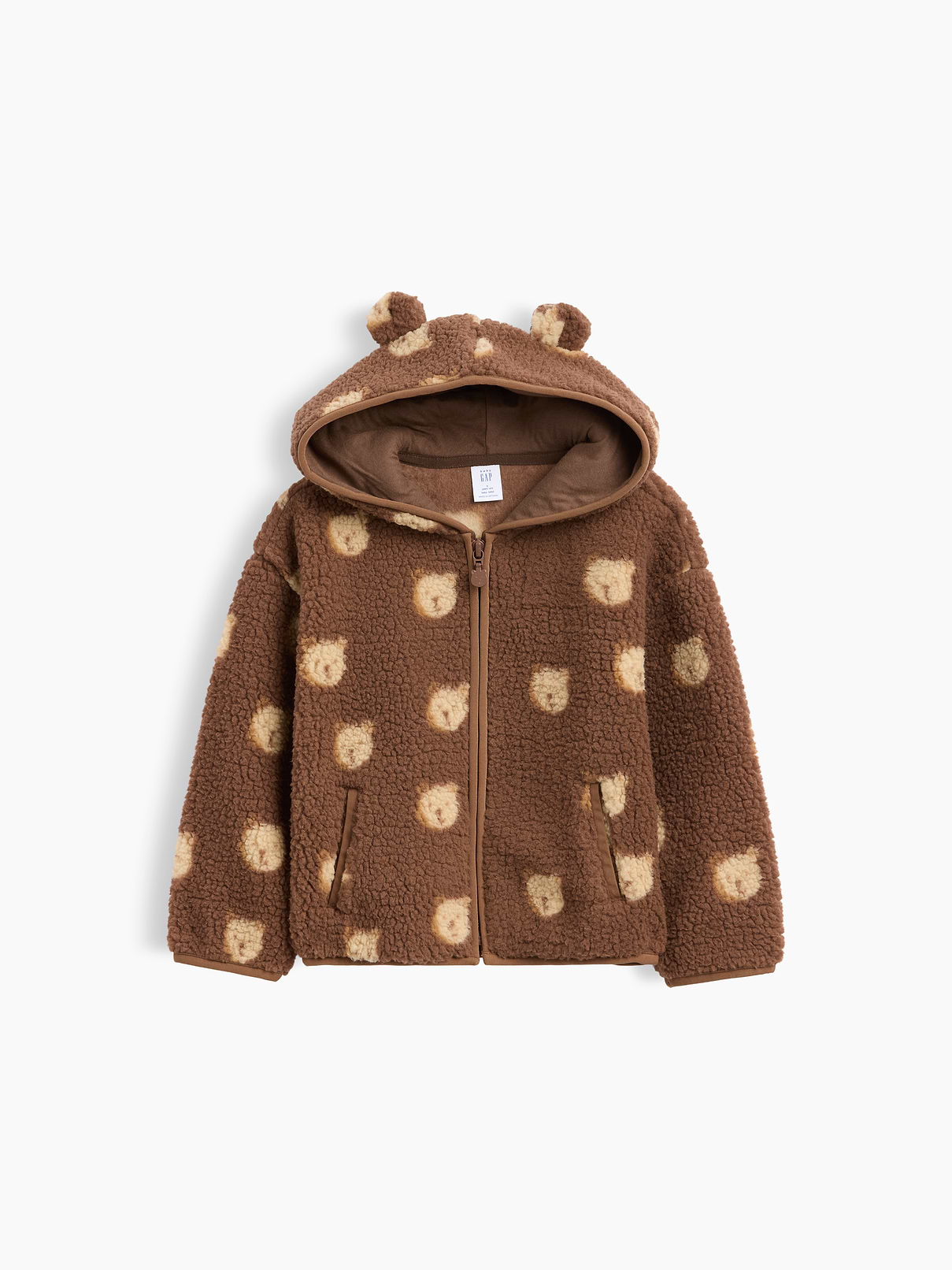 Baby & Toddler Sherpa Bear Zip Hoodie