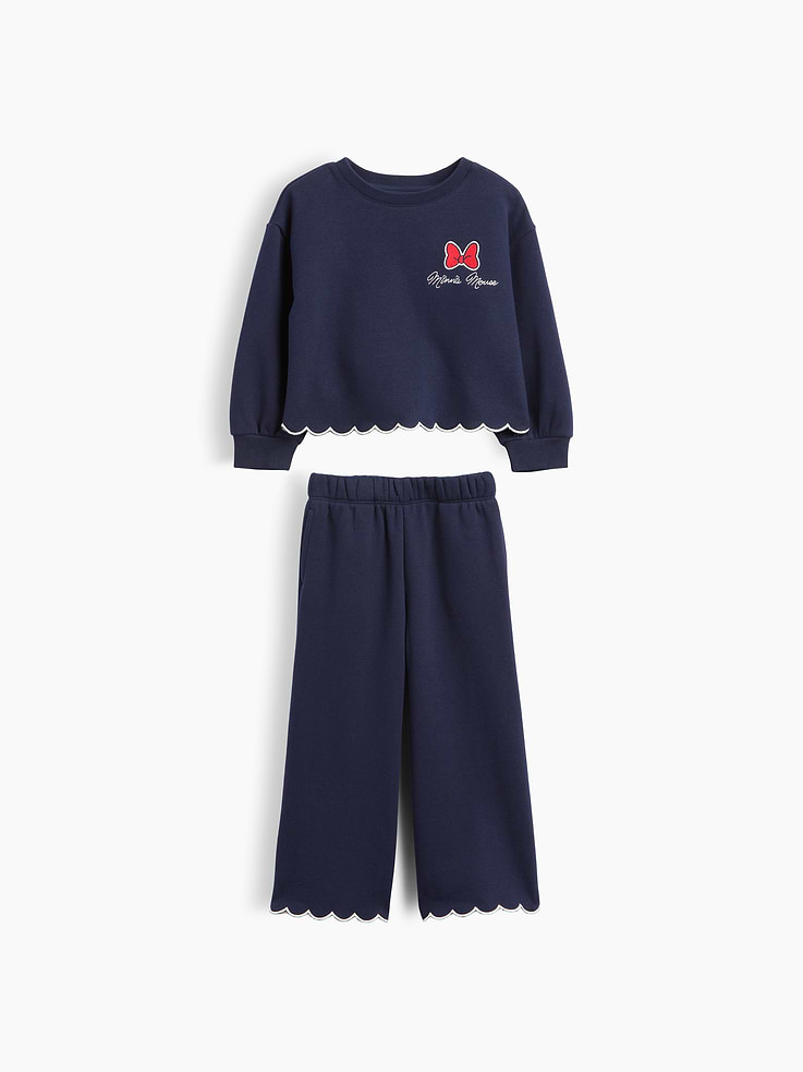 Image number 1 showing, Gap × Disney Baby & Toddler VintageSoft Scalloped Sweat Set