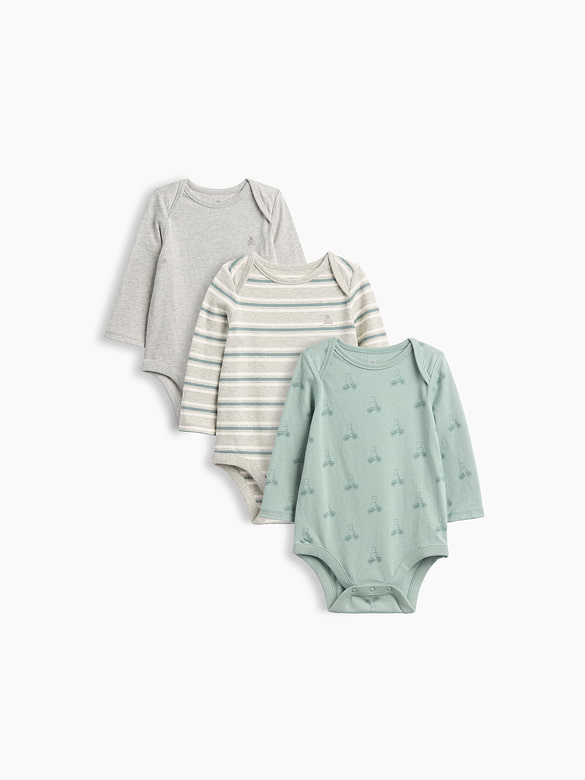 Baby First Favorites Organic Cotton Bodysuit (3-Pack)