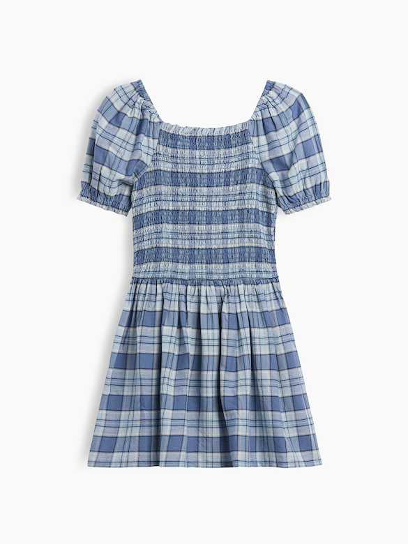 Kids Smocked Puff Sleeve Dress