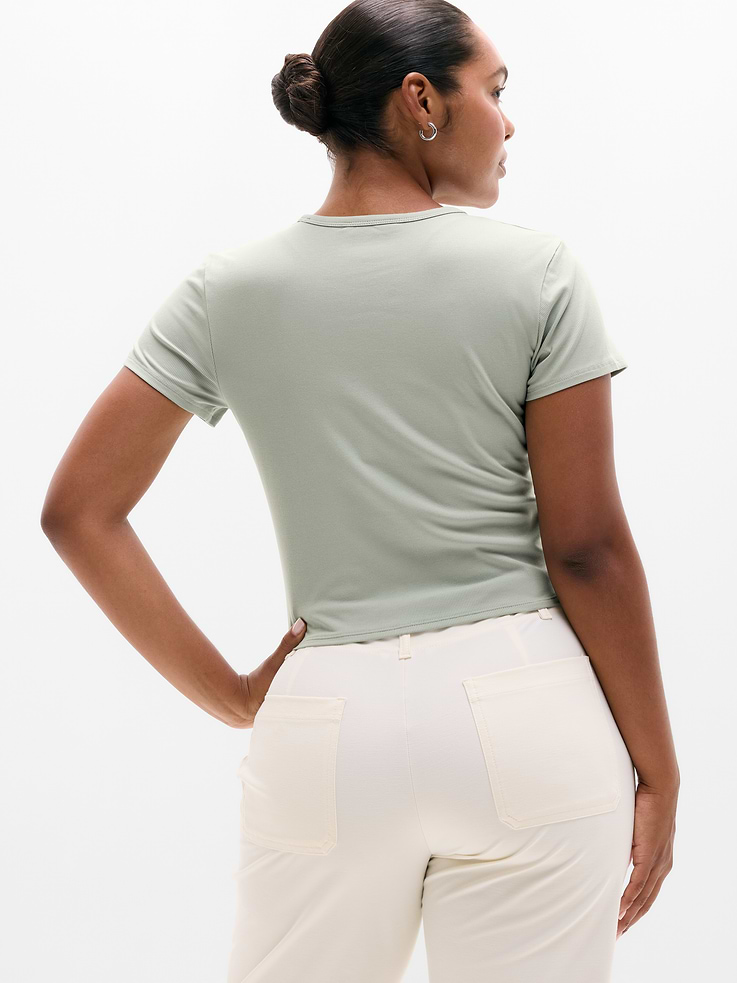 Image number 6 showing, Signature Rib Crop Tee