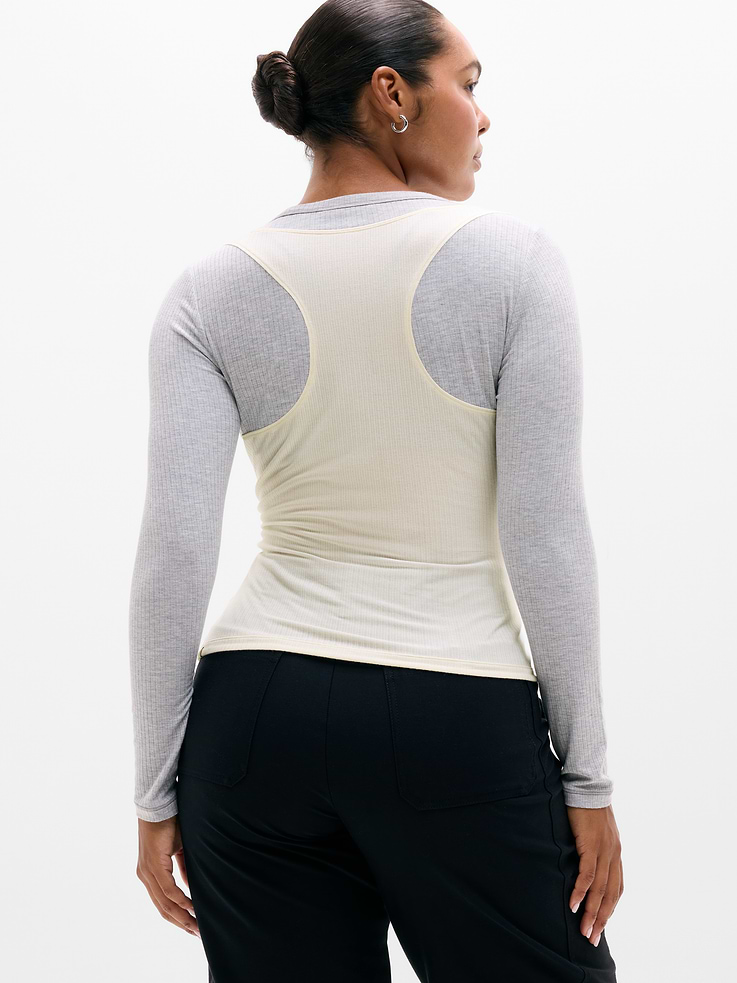 Image number 6 showing, Perfect Rib Layered Top