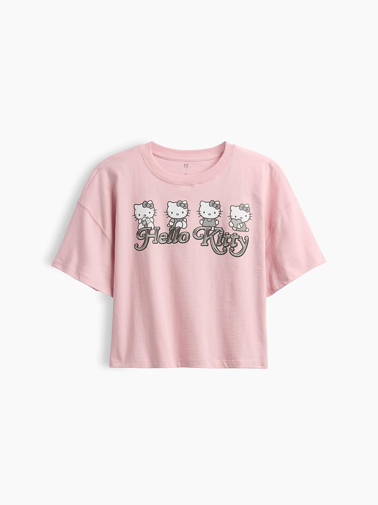 Image number 1 showing, Kids Oversized Boxy Graphic T-Shirt