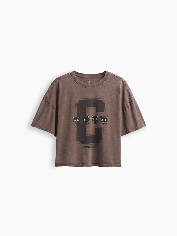 Image number 1 showing, Kids Oversized Boxy Graphic T-Shirt