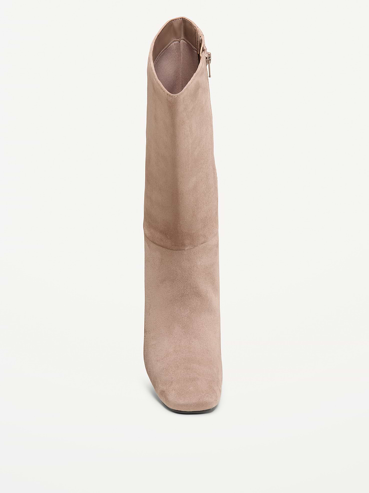 L'image numéro 2 présente Bottes mi-mollet à bout carré pour femme