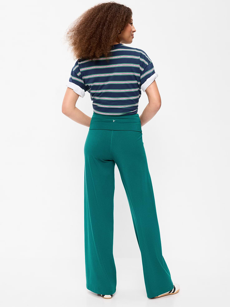 L'image numéro 3 présente Pantalon PowerChill jambe large à taille haute et rabattable