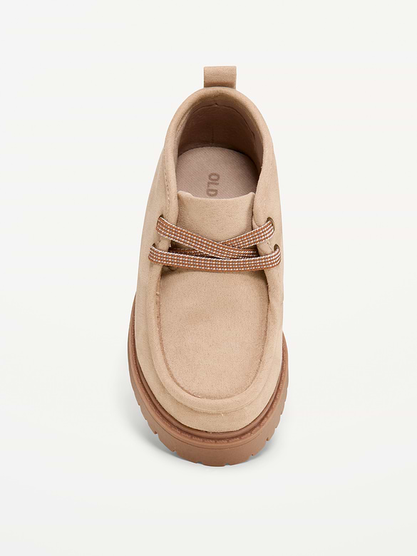 Faux-Suede Derby Boots for Toddler