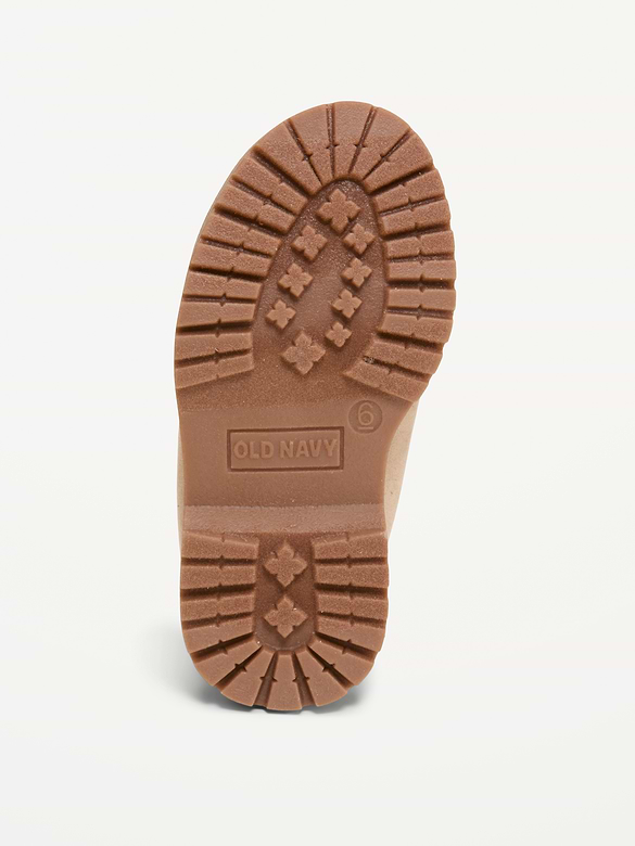Faux-Suede Derby Boots for Toddler