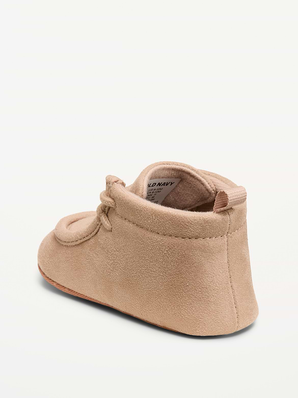 Faux-Suede Derby Boots for Baby
