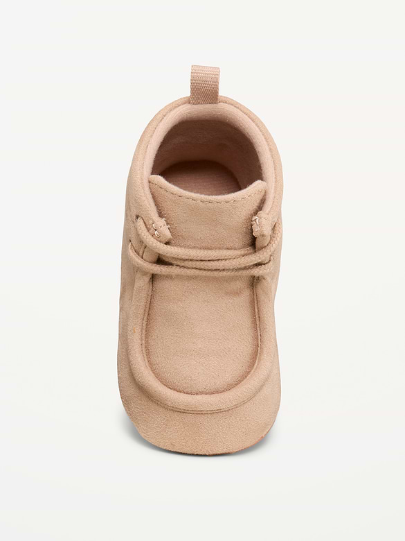 Faux-Suede Derby Boots for Baby