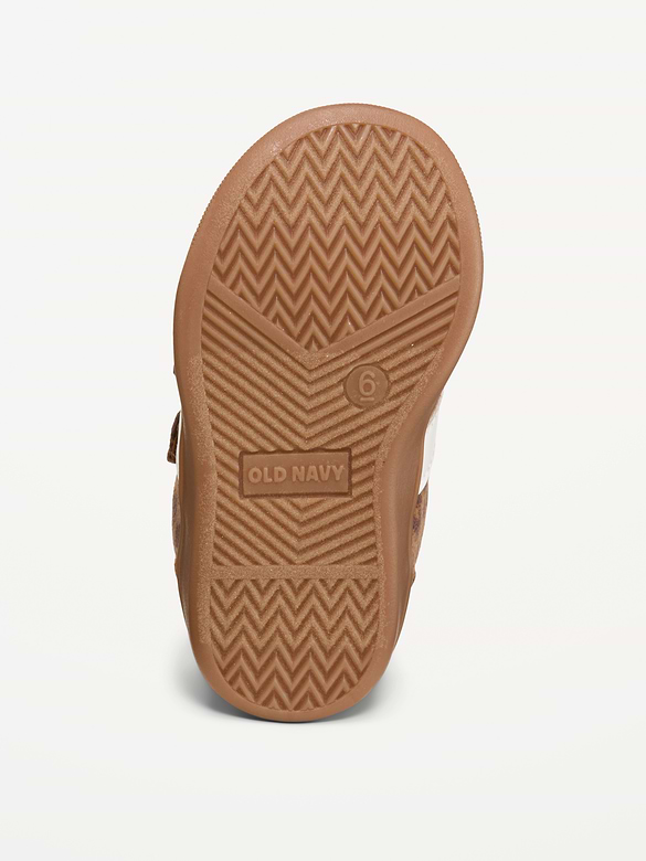 Double Secure-Strap Faux-Suede Sneakers for Toddler Girls