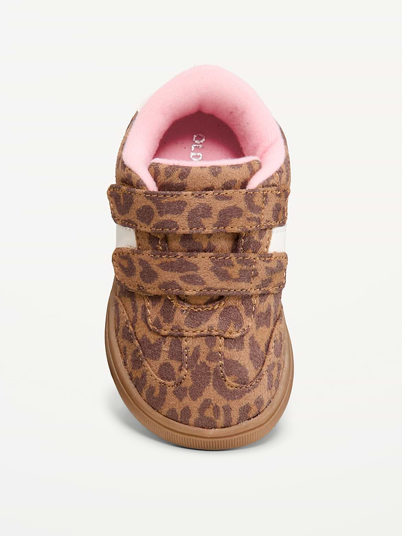 Double Secure-Strap Faux-Suede Sneakers for Toddler Girls