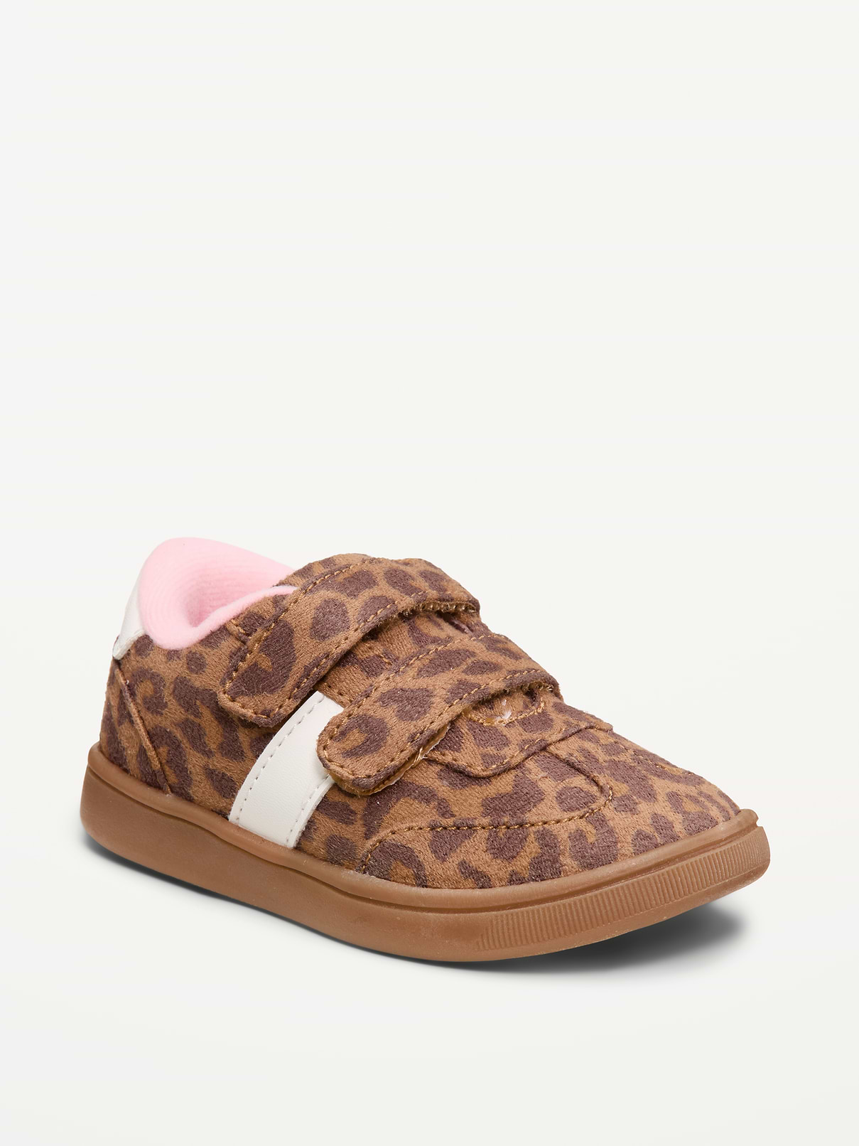 L'image numéro 1 présente Chaussures de sport en suédine à fermeture velcro double pour toute-petite