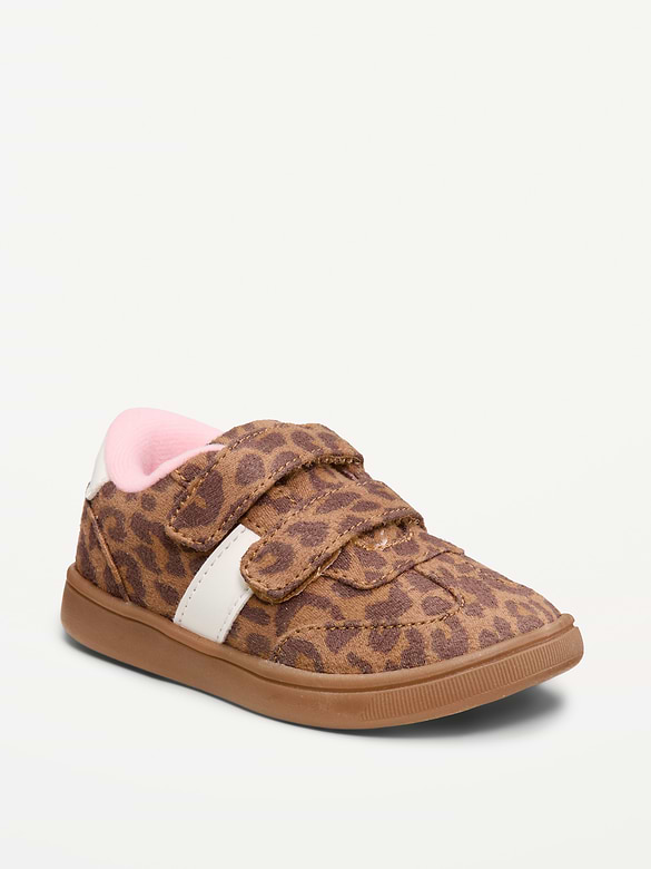Double Secure-Strap Faux-Suede Sneakers for Toddler Girls