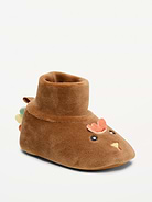 Image number 1 showing, Velour Turkey Slippers for Baby