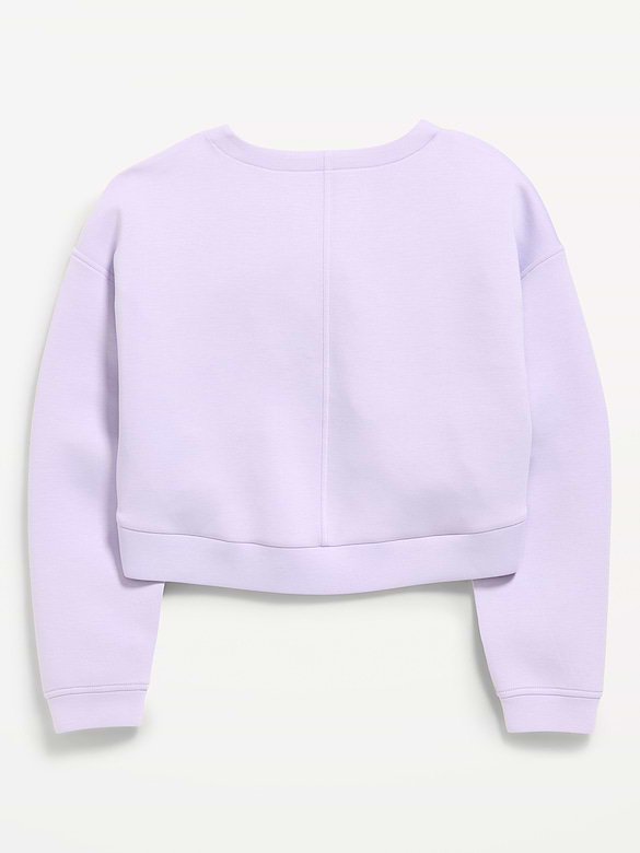 Bounce Fleece Twist-Front Sweatshirt for Girls