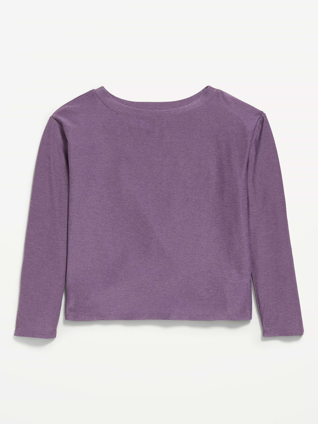 Image 3 de 4, Haut à dos croisé à manches longues NuageSport pour fille