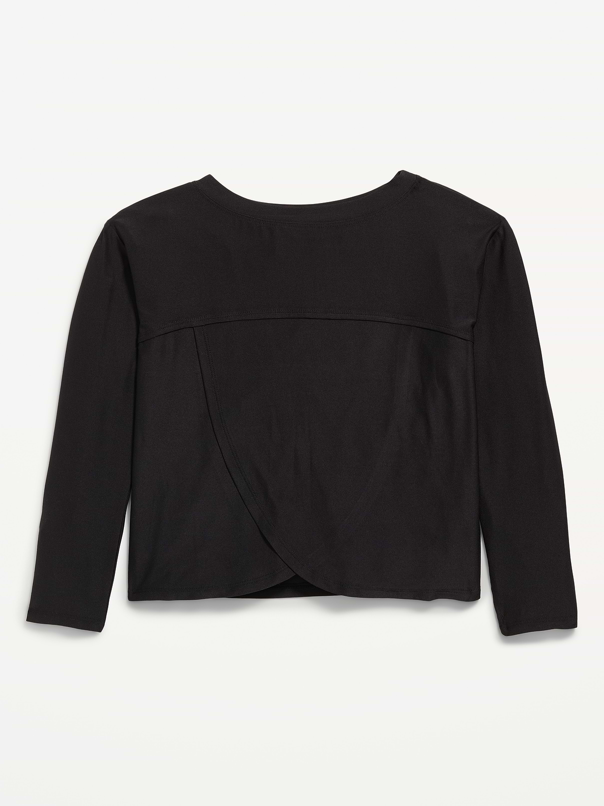 Image 4 de 4, Haut à dos croisé à manches longues NuageSport pour fille