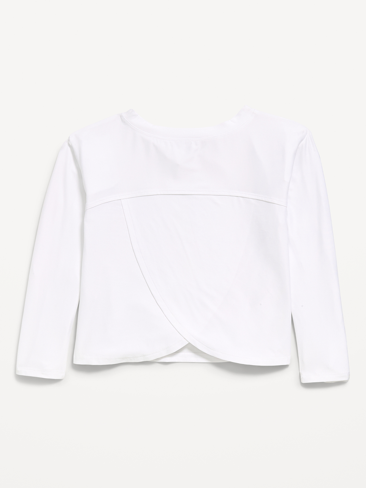 CloudMotion Long-Sleeve Cross-Back Top for Girls | Old Navy