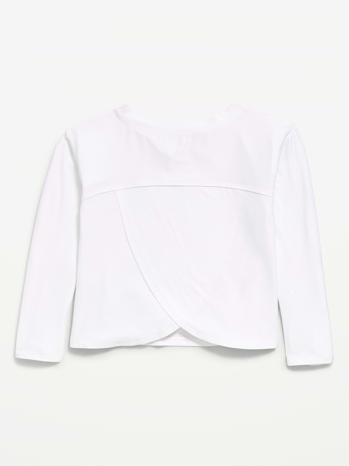 Image 2 de 2, Haut à dos croisé à manches longues NuageSport pour fille