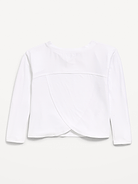 Image 2 de 2, Haut à dos croisé à manches longues NuageSport pour fille