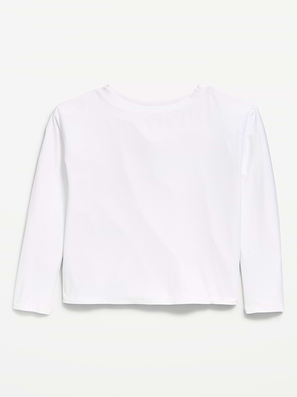 CloudMotion Long-Sleeve Cross-Back Top for Girls