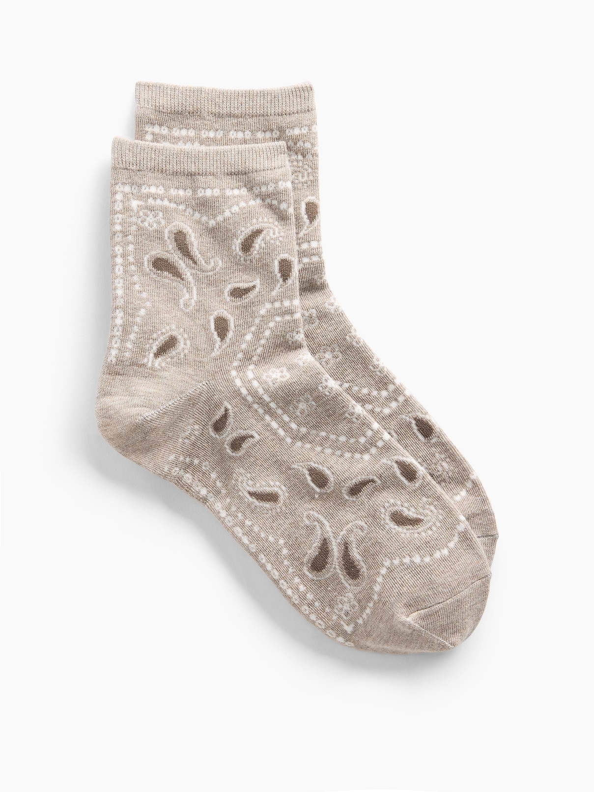L'image numéro 1 présente Chaussettes courtes à motif cachemire