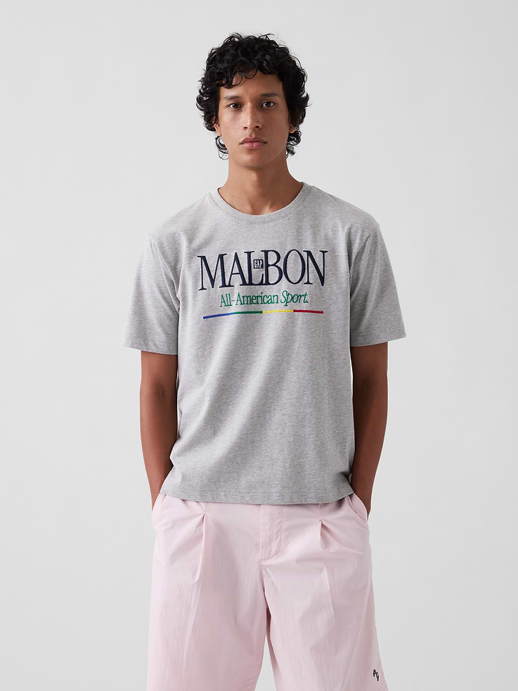 Image number 1 showing, Gap × Malbon Organic Cotton Logo T-Shirt