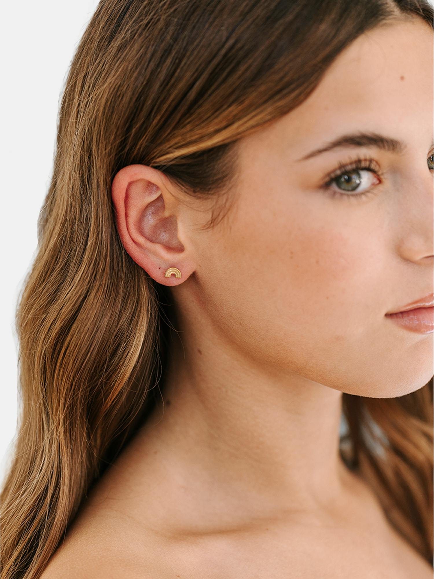 Image number 2 showing, Pierced Co Classic Rainbow Screwback Earrings