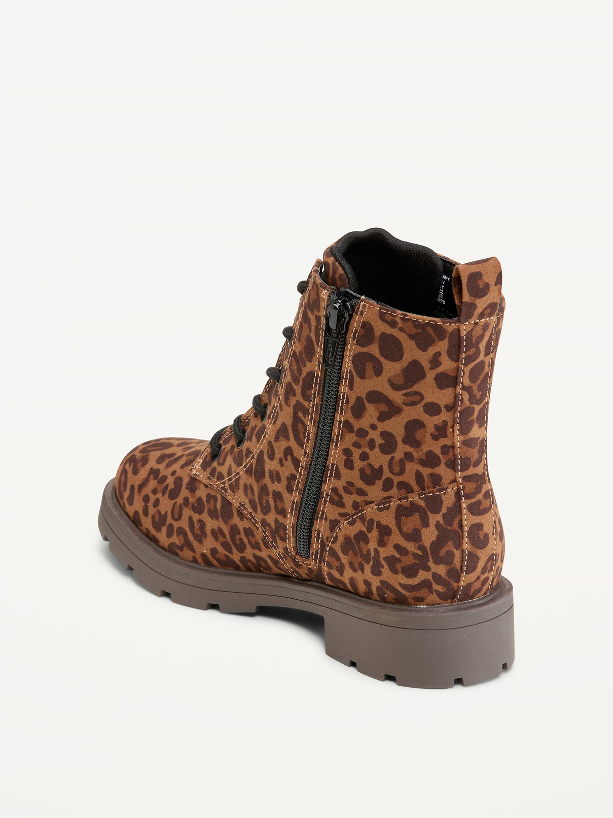 Image number 4 showing, Faux-Suede Combat Boots for Toddler Girls